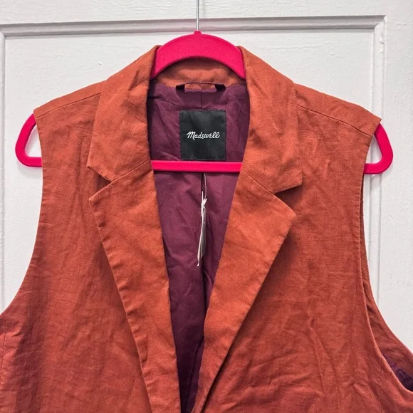 Madewell The Larson Linen Vest - Picture 5 of 10